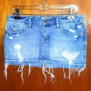 A&F Mini Jean Skirt
